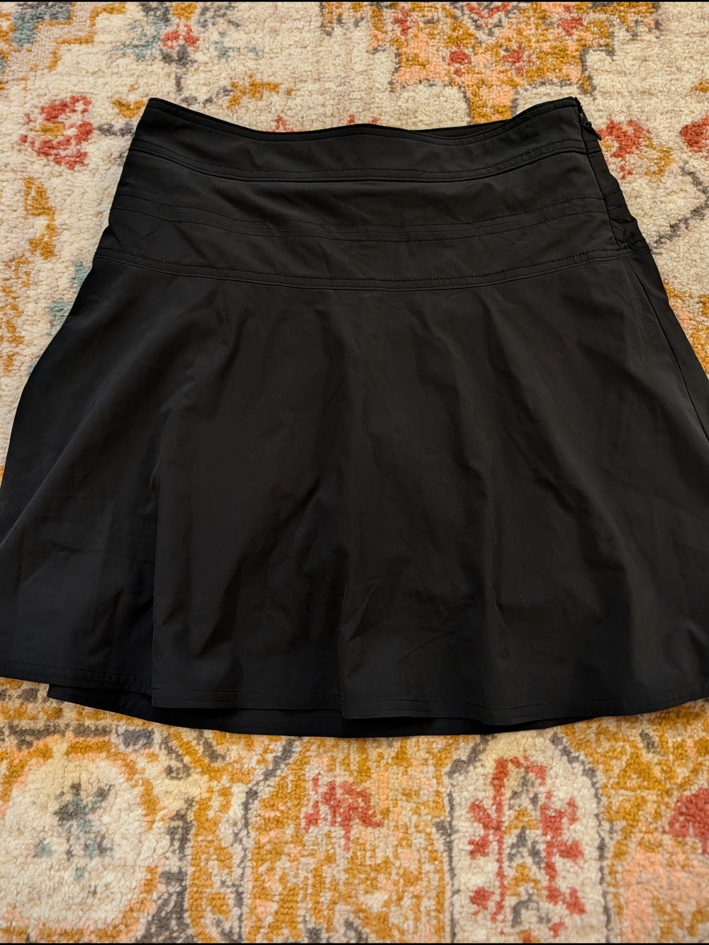 Athleta Women's 4 High Waist Black Circle Skirt Skirt Athletic Flare Pickleball